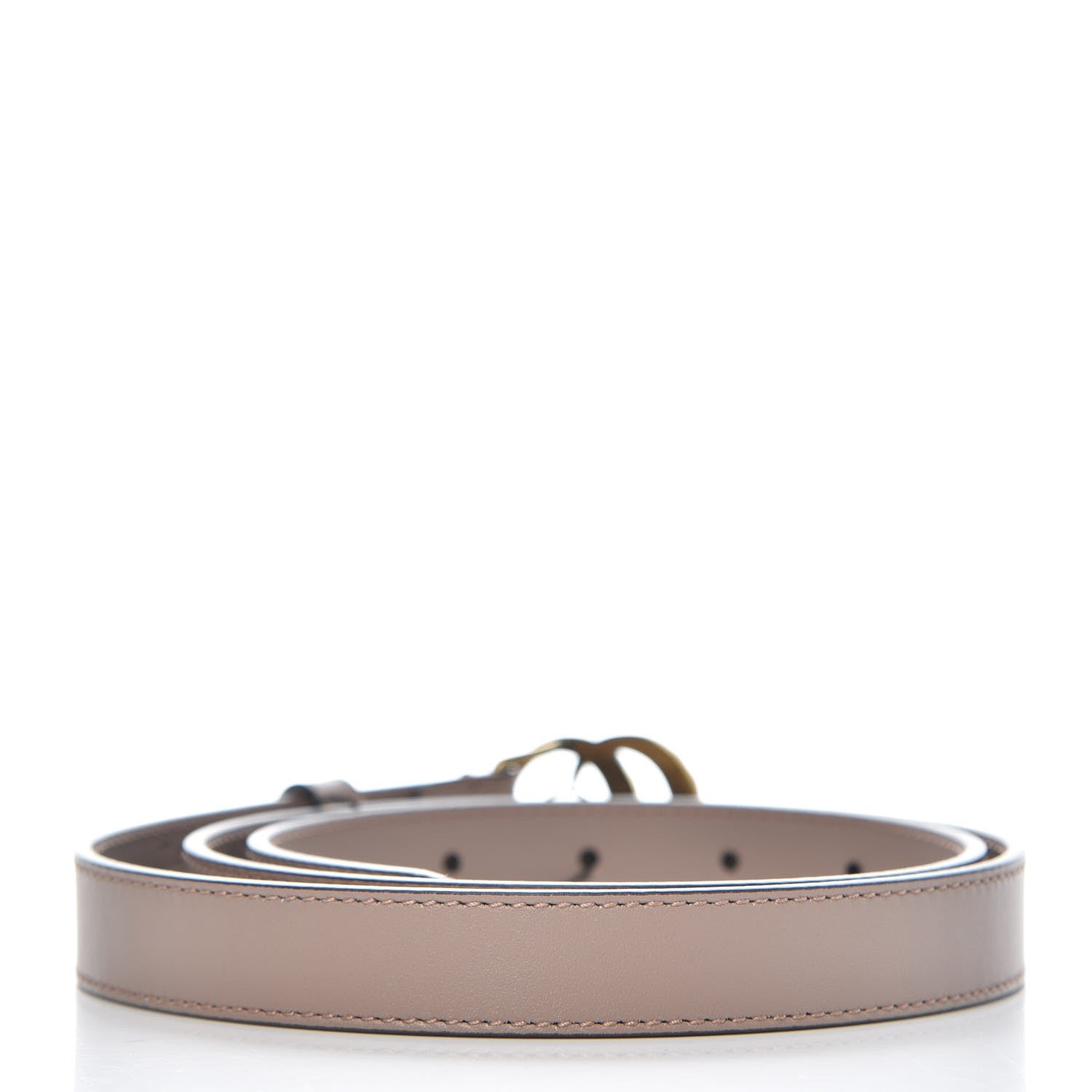 Gucci Calfskin Pearl Double G 20mm Belt 85 34 Porcelain Rose 3 of 7