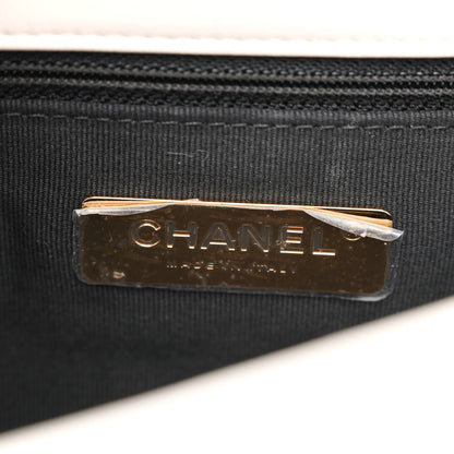 Chanel Lambskin Quilted Medium Chanel 19 Flap White 6 of 9
