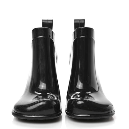 Bottega Veneta Rubber Shine Ankle Boots 37 Black 2 of 7