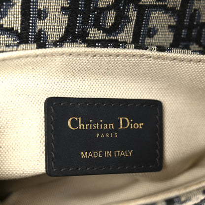 Christian Dior Oblique Mini Saddle Bag Blue 6 of 10