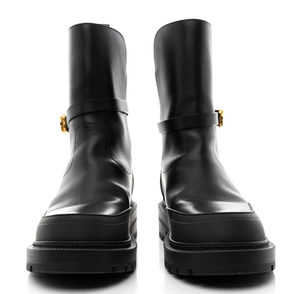 Christian Dior Calfskin Empreinte Ankle Boot 36.5 Black 2 of 8