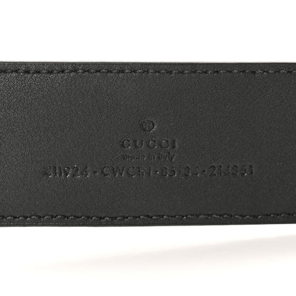 Gucci Guccissima Signature Interlocking G 40mm Belt 85 34 Black 5 of 8