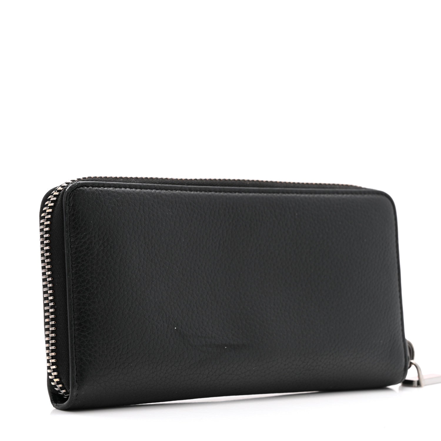 Christian Louboutin Calfskin Panettone Zip Around Wallet Loubi Red Black 3 of 12