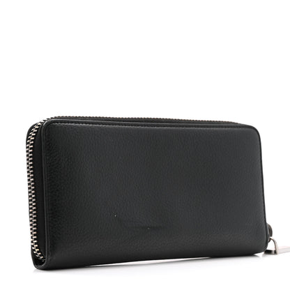 Christian Louboutin Calfskin Panettone Zip Around Wallet Loubi Red Black 3 of 12