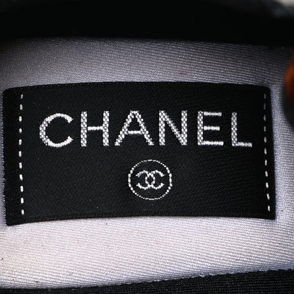 Chanel Suede Velvet Lambskin CC Sneakers 36 Burgundy Grey 9 of 9