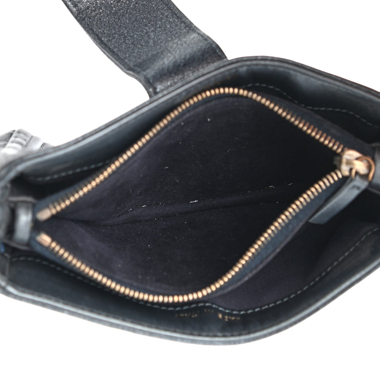 Chanel Metallic Calfskin Quilted Mini Boy Phone Holder Clutch Grey 5 of 8