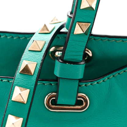 Valentino Garavani Vitello Small Rockstud Tote Colibri 14 of 14
