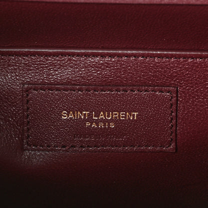 Saint Laurent Smooth Calfskin Manhattan Shoulder Bag Rouge Legion 6 of 11