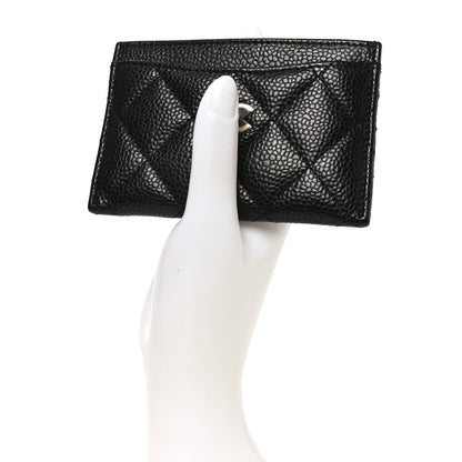 Chanel Caviar Quilted Card Holder Black 2 of 9