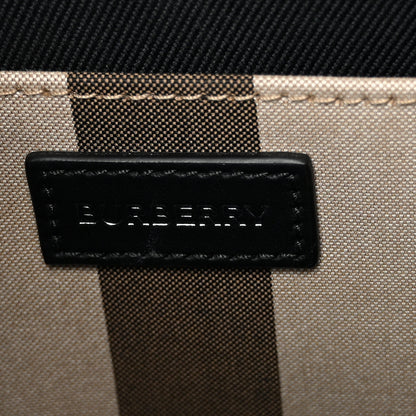 Burberry Calfskin House Check Small N/S Tote Black 6 of 9
