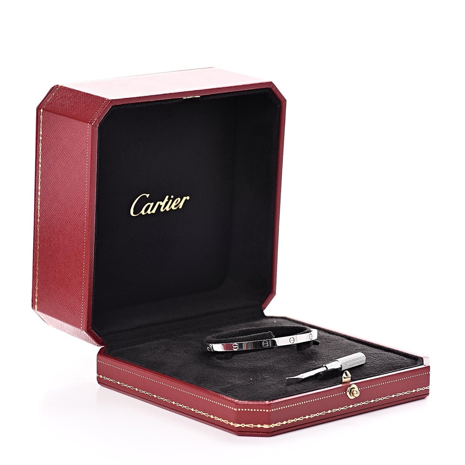 Cartier 18K White Gold Small LOVE Bracelet 16 6 of 6
