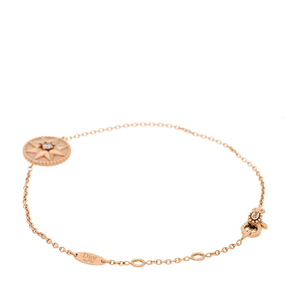 Christian Dior 18K Rose Gold Diamond Pink Opal Rose Des Vents Bracelet 3 of 6