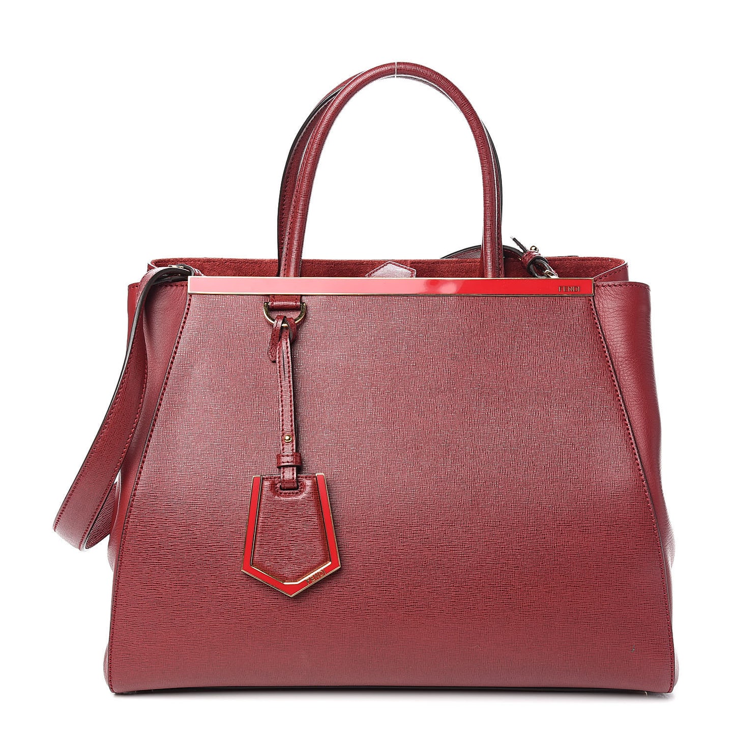 Vitello Elite Regular 2Jours Tote Rosso Scuro Ciliegia
