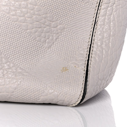 Burberry Heritage Grain Check Embossed Medium Dewsbury Tote Pale Grey 16 of 17