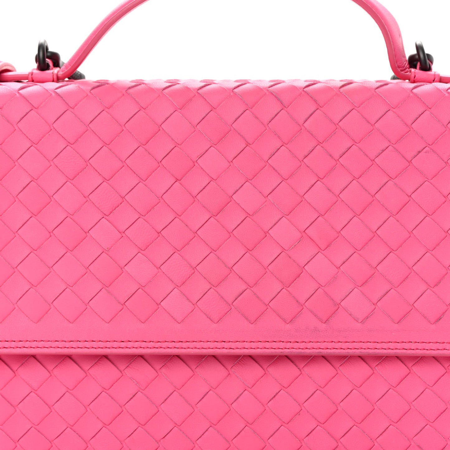 Nappa Intrecciato Alumna Bag Rosa Shock