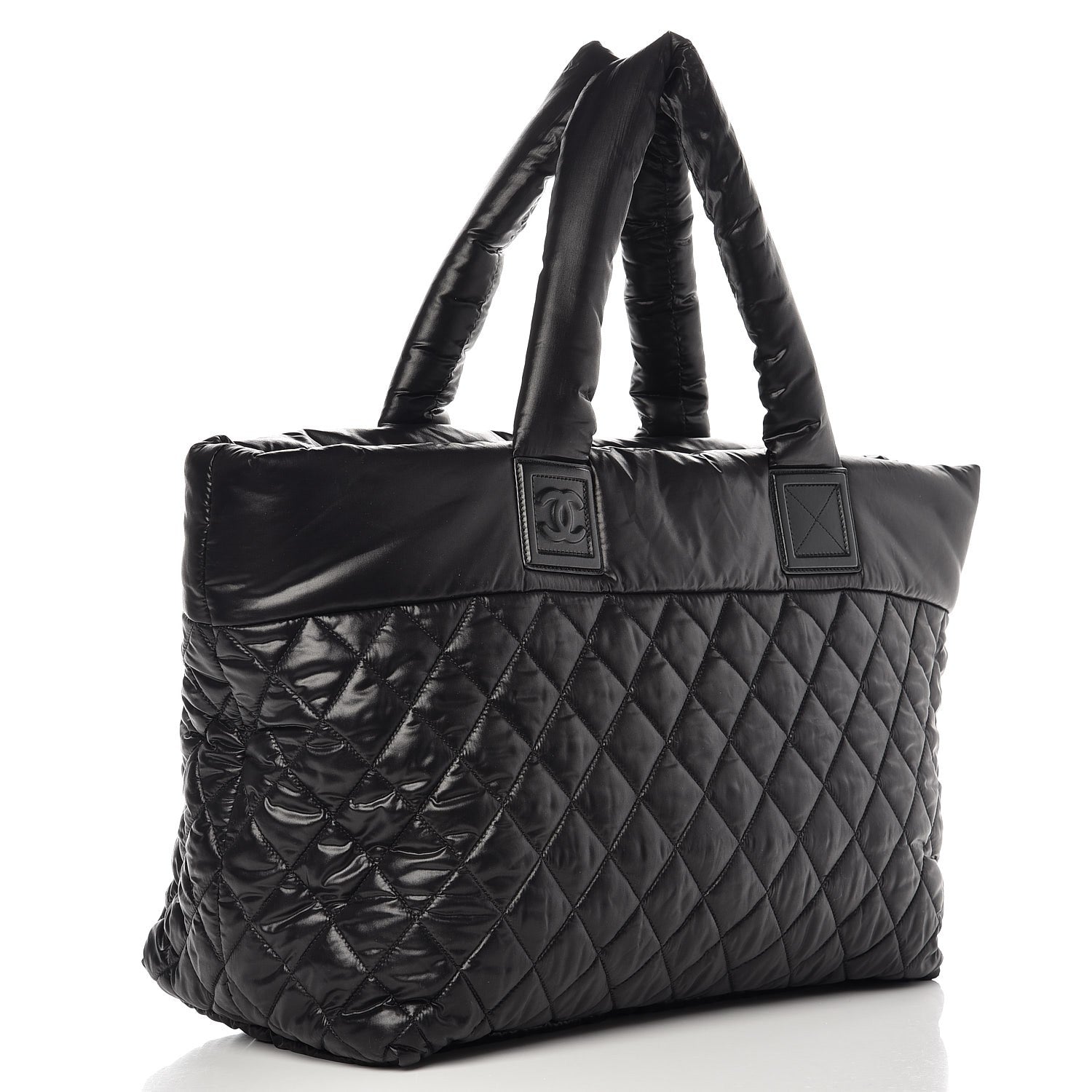 Chanel Nylon Quilted Large Coco Cocoon Tote Black 3 of 9