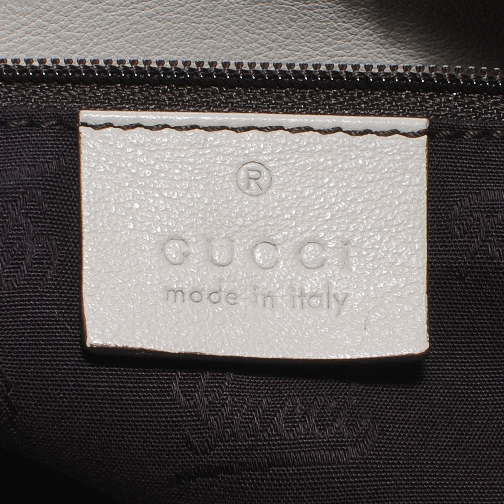 Guccissima New Ladies Web Large Hobo Off White