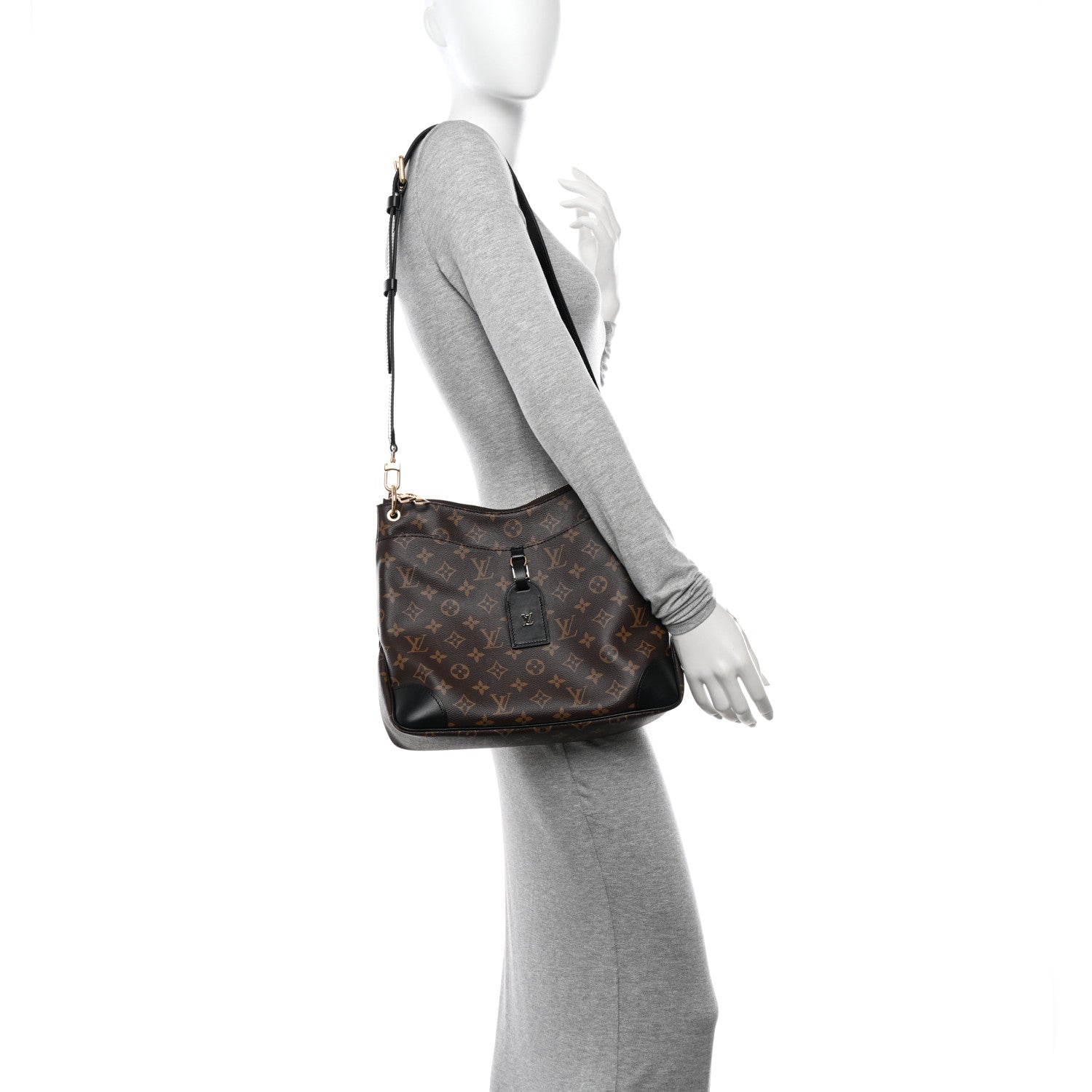 Louis Vuitton Monogram Odeon MM Black 2 of 10