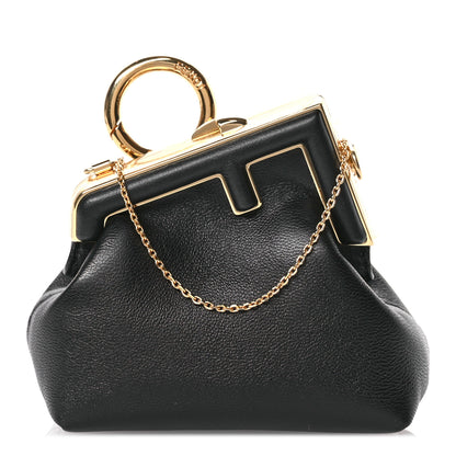 Fendi Shiny Nappa Nano Fendi First Bag Charm Black 1 of 10