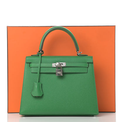 Hermes Epsom Kelly Sellier 25 Cactus 14 of 14