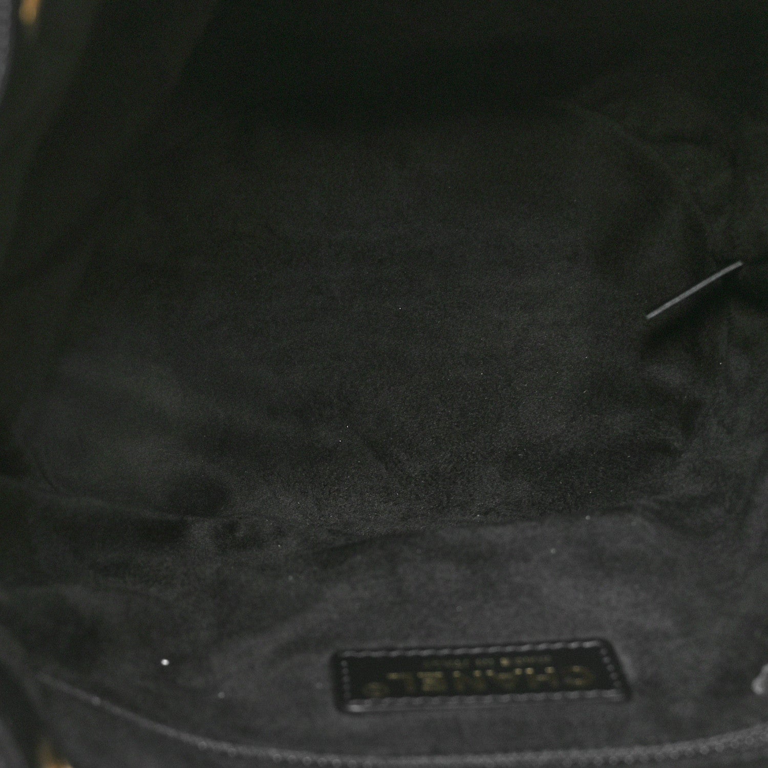 Chanel Caviar Deauville Drawstring Bucket Bag Black 5 of 10