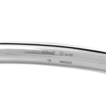 Piaget 18K White Gold Diamond Possession Open Bangle Bracelet 8 of 8
