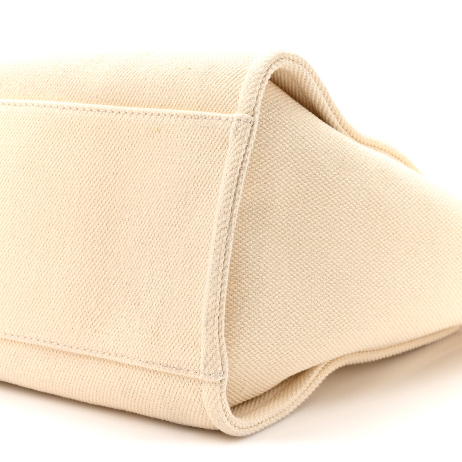 Chanel Canvas Pearl Medium Deauville Tote Ecru Beige 9 of 10
