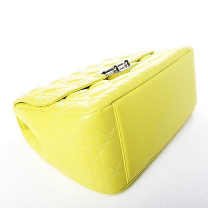 Christian Dior Lambskin Cannage Large Miss Dior Flap Vert Acide 4 of 9