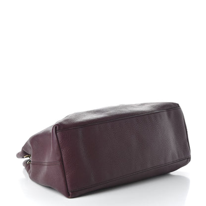 Gucci Pebbled Calfskin Medium Soho Chain Shoulder Bag Burgundy 4 of 11