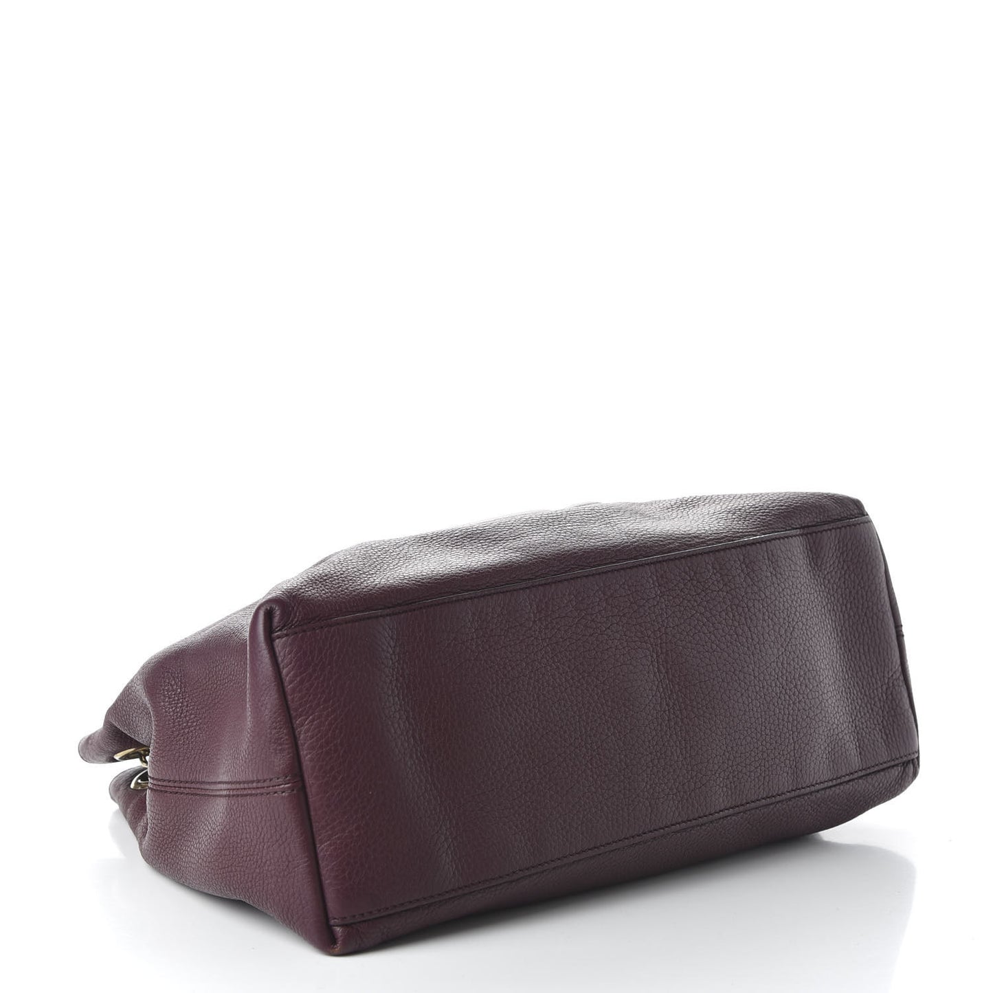 Pebbled Calfskin Medium Soho Chain Shoulder Bag Burgundy