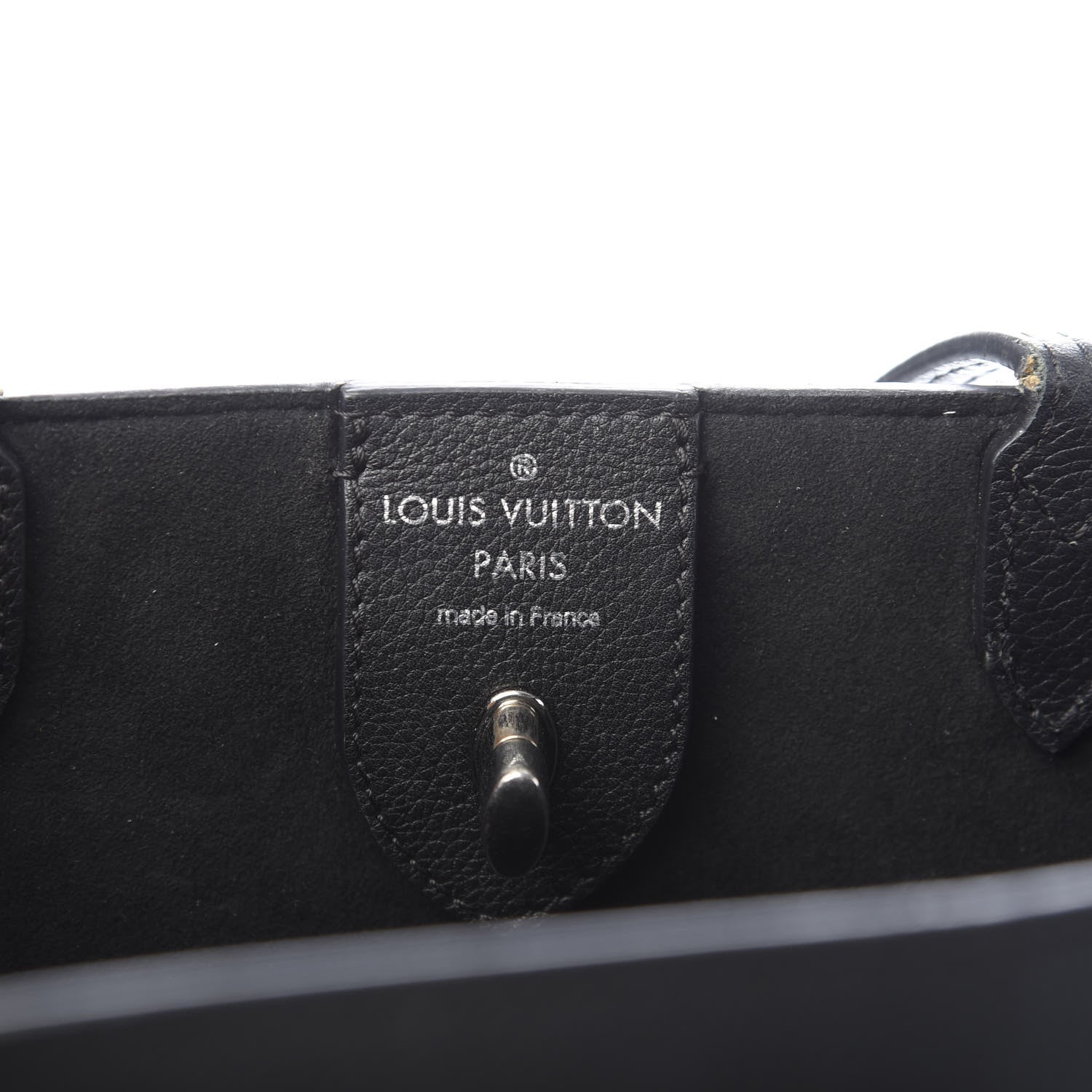 Louis Vuitton Calfskin Lockme Cabas Black 5 of 17