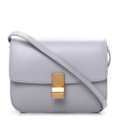 Celine Box Calfskin Medium Classic Box Flap Bag Light Grey 1 of 11