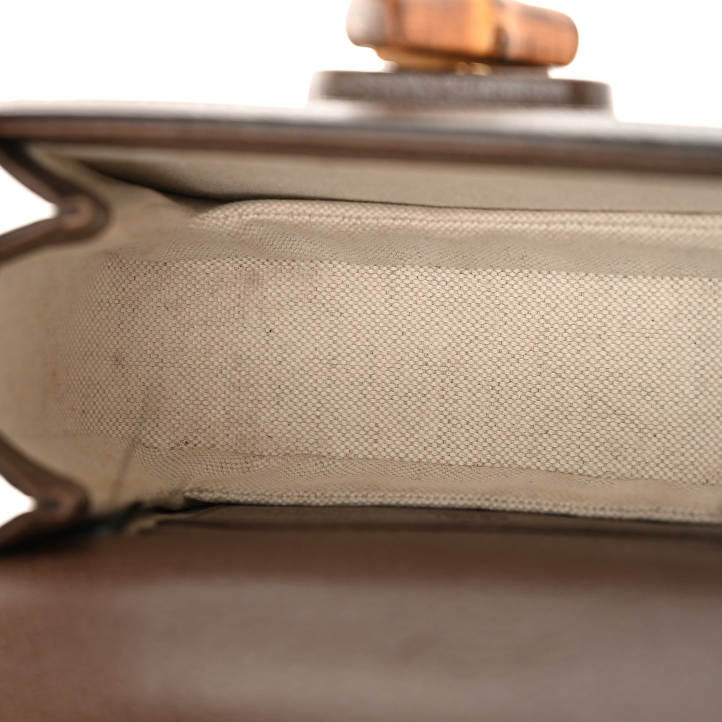 Monogram Jumbo GG Textured Dollar Calfskin Web Mini Bamboo 1947 Top Handle Bag Camel Ebony New Acero