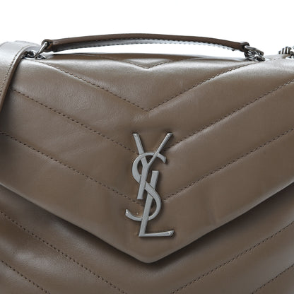 Saint Laurent Calfskin Y Quilted Monogram Small Loulou Chain Satchel Faggio 10 of 10