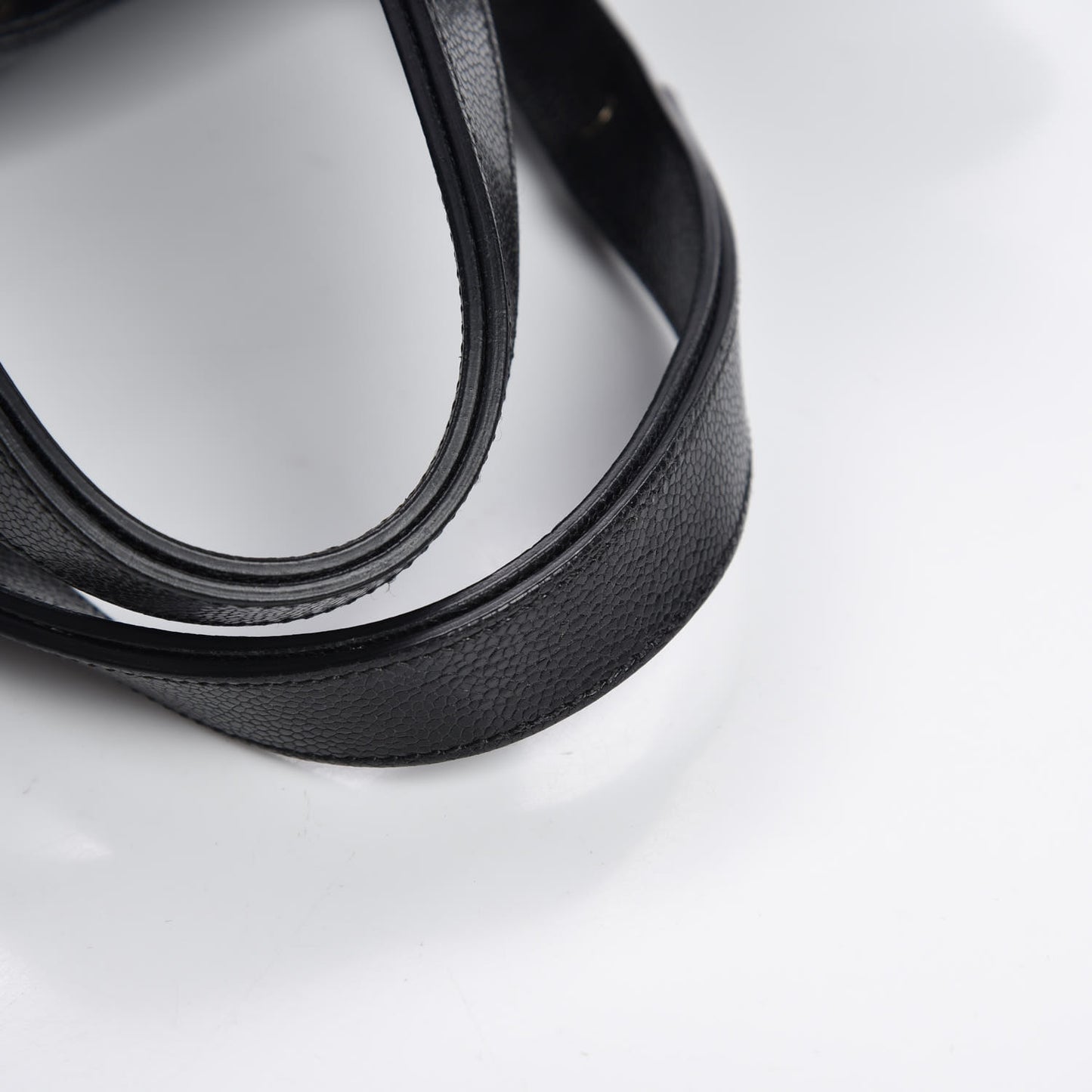 Glazed Caviar Large Pocket In The City Tote Black