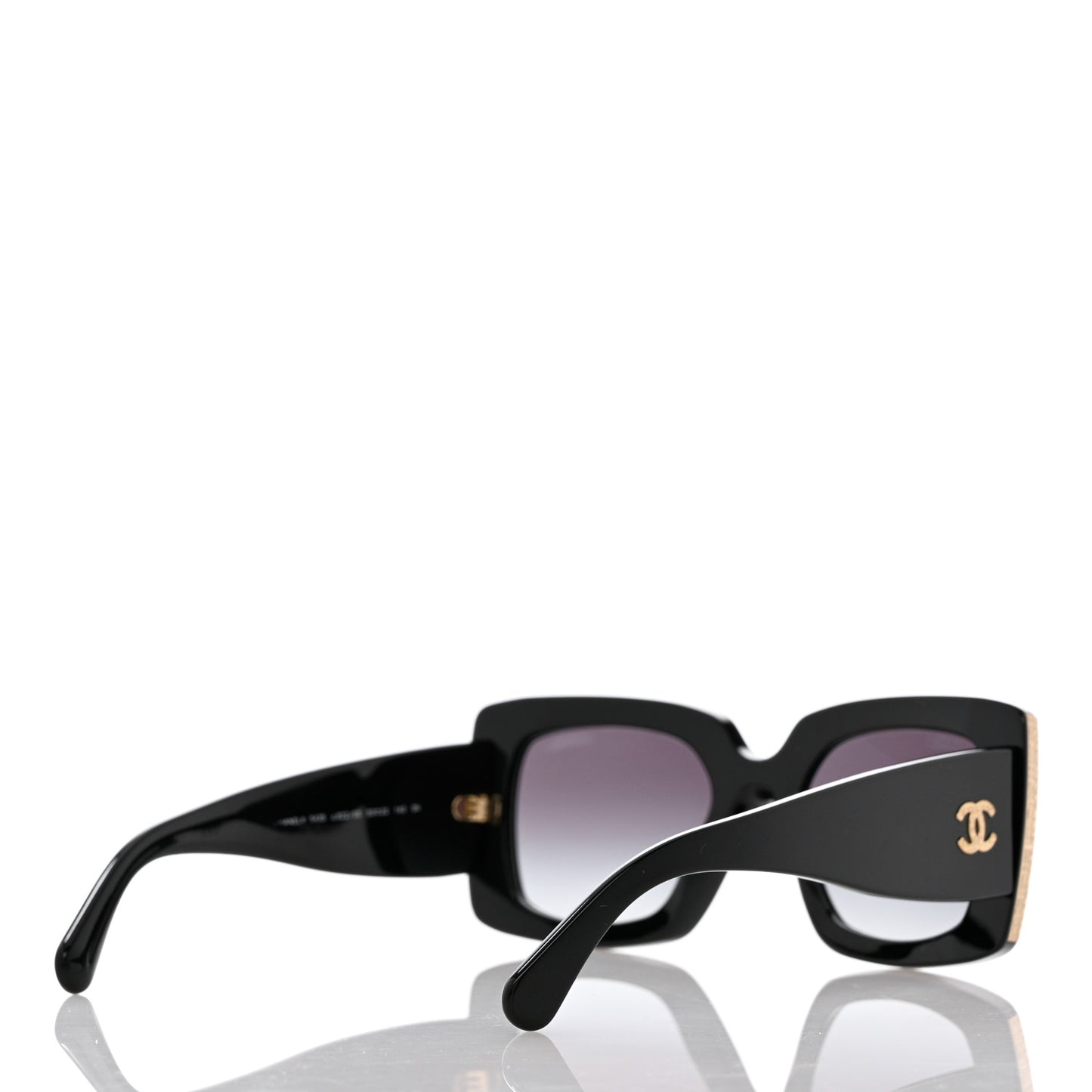 Acetate Rectangle Sunglasses 5435 Black
