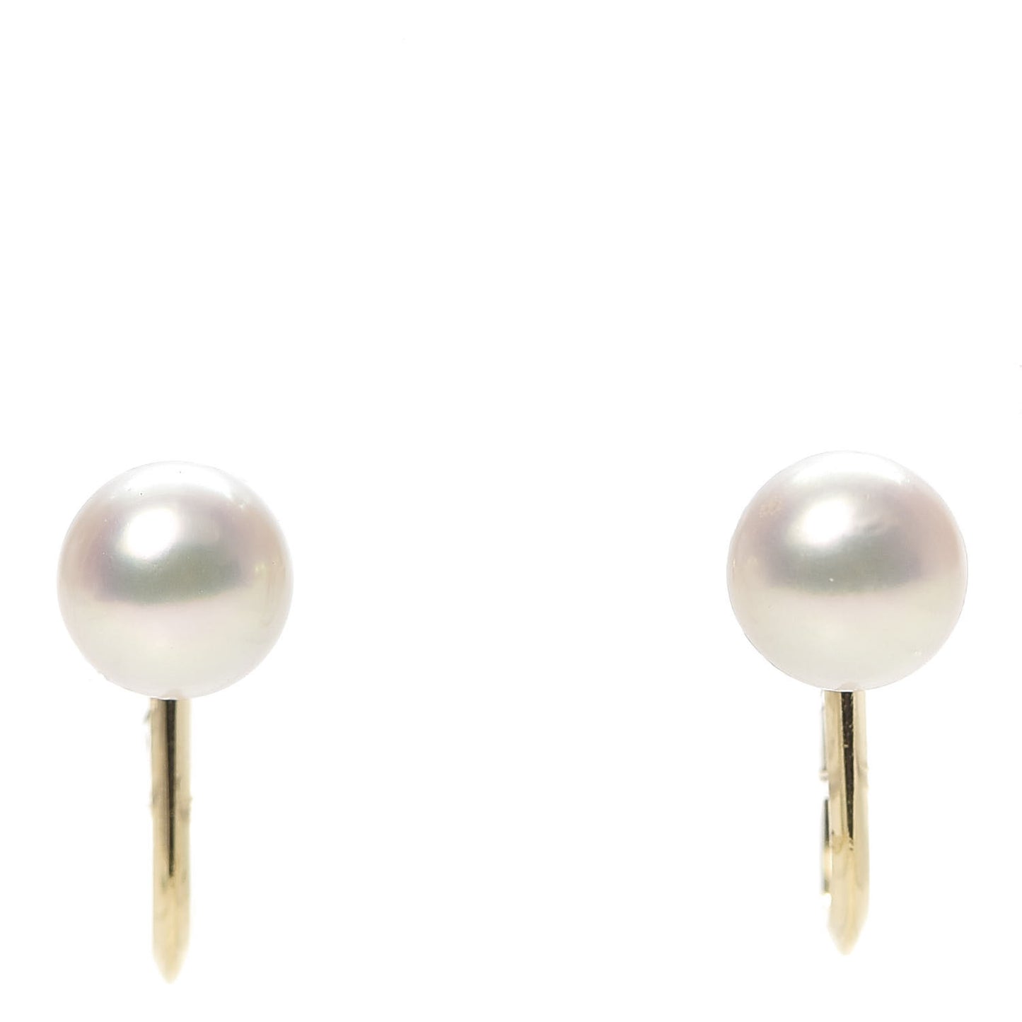 14K Yellow Gold Akoya Pearl 6mm Screw-Back Earrings