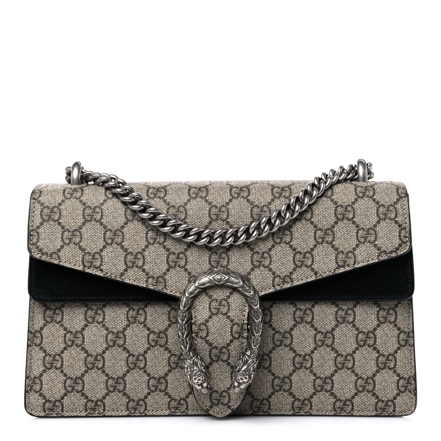 GG Supreme Monogram Small Dionysus Shoulder Bag Black