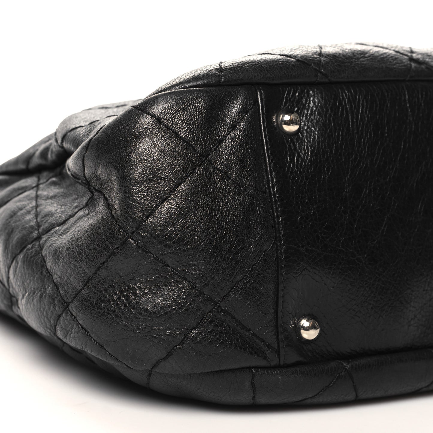 Glazed Calfskin On The Road Hobo Black