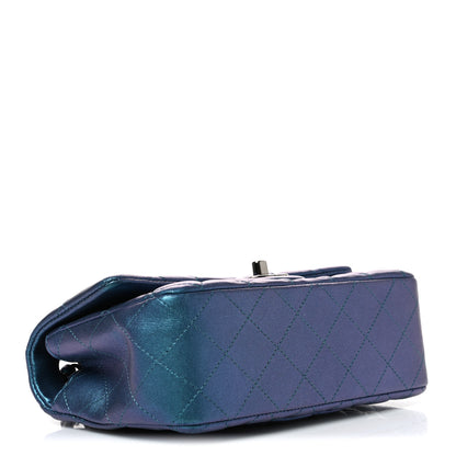 Chanel Iridescent Lambskin Quilted Mini Rectangular Flap Turquoise 4 of 10