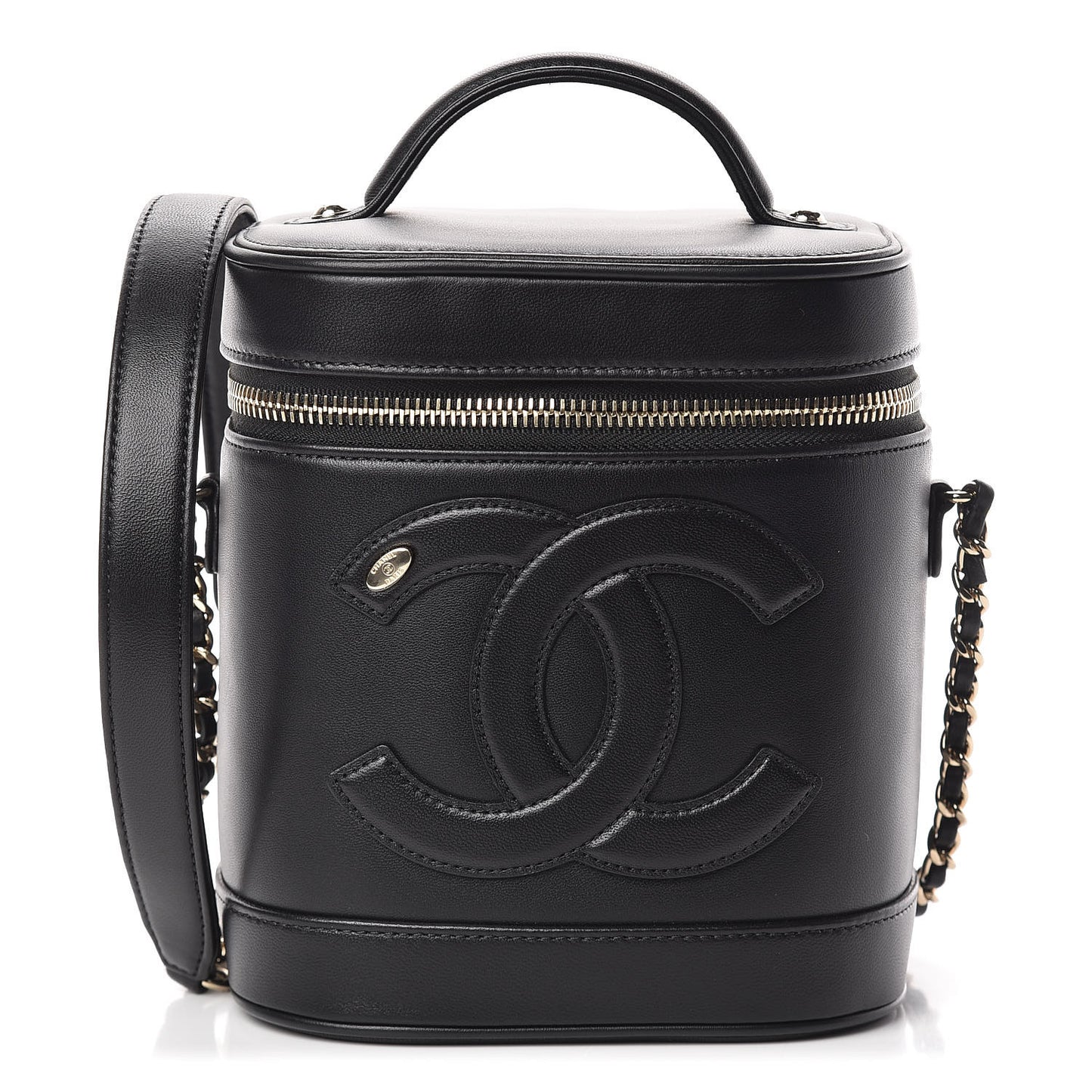 Lambskin Timeless Vanity Cosmetic Case Black