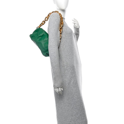 Bottega Veneta Calfskin The Pouch Chain Racing Green 2 of 10