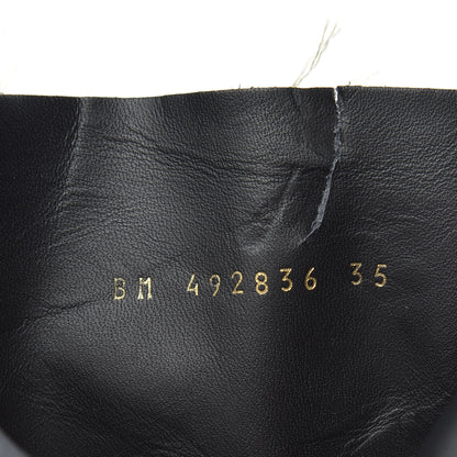 Saint Laurent Calfskin Theo Ankle Boots 35 Black 7 of 8