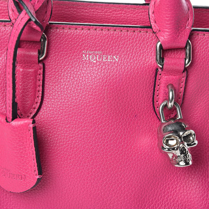 Alexander McQueen Grainy Calfskin Mini Padlock Zip Satchel Pink 23 of 23