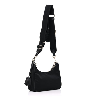 Prada Nylon Re-Edition 2005 Shoulder Bag Black 3 of 12