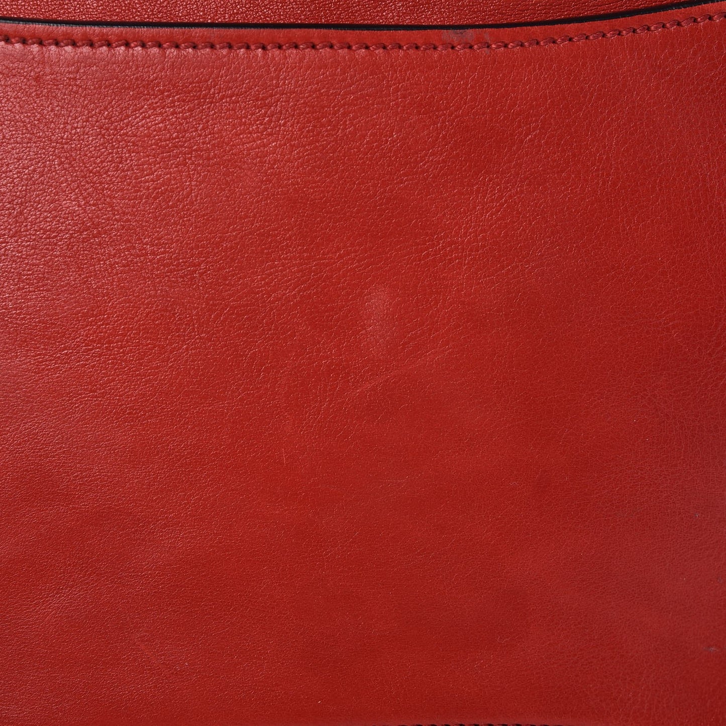 Glace Calf Small Twin Pocket Tote Fuoco
