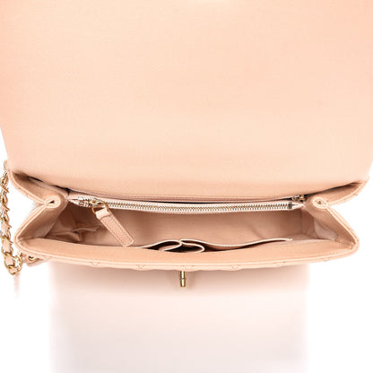 Chanel Caviar Quilted Small Coco Handle Flap Light Beige 6 of 13