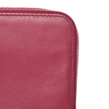 Prada Saffiano Colour Zip Around Wallet Peonia 10 of 12