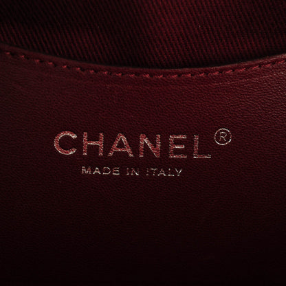 Chanel Patent Quilted Large Just Mademoiselle Bowling Bag Red 6 of 7