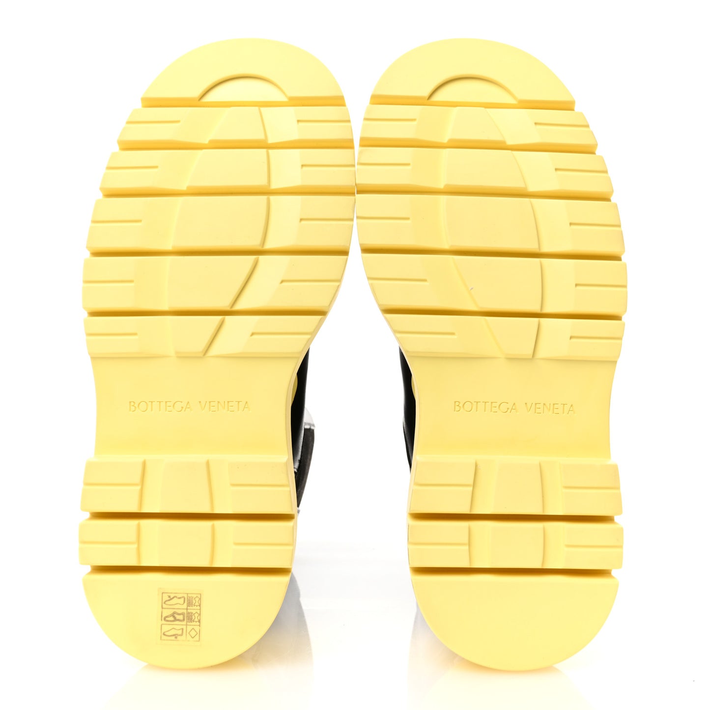 Calfskin The Tire Chelsea Boots 37 Black Yellow